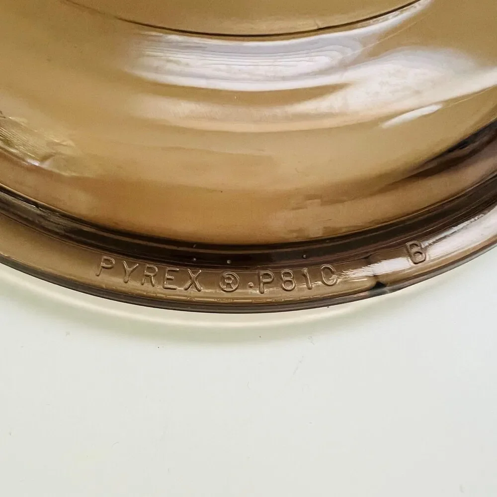 CORNING VISION Amber Glass 0.5L Sauce Pan Pot With Lid P81C
